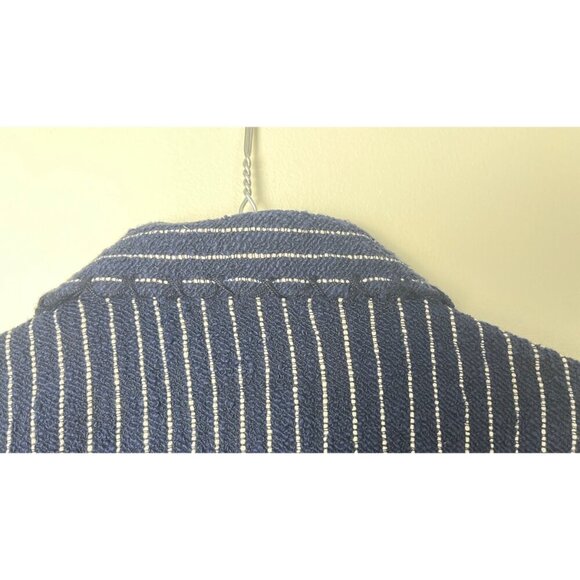 RES IPSA TEXTURED WOVEN DOUBLE BREASTED JACKET L - Picture 10 of 11